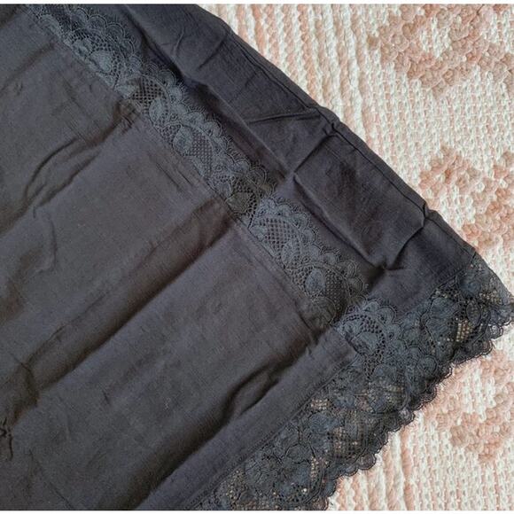 Black Free People Bodycon One Shoulder Lace Detail Mini Dress XS - Picture 4 of 6